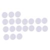 DOITOOL 100Pcs White Baby Rattle Toys 32MM Plastic Ring Boxes for Infants Noise Makers for Newborn Playtime view 1