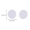 DOITOOL 100Pcs White Baby Rattle Toys 32MM Plastic Ring Boxes for Infants Noise Makers for Newborn Playtime view 2
