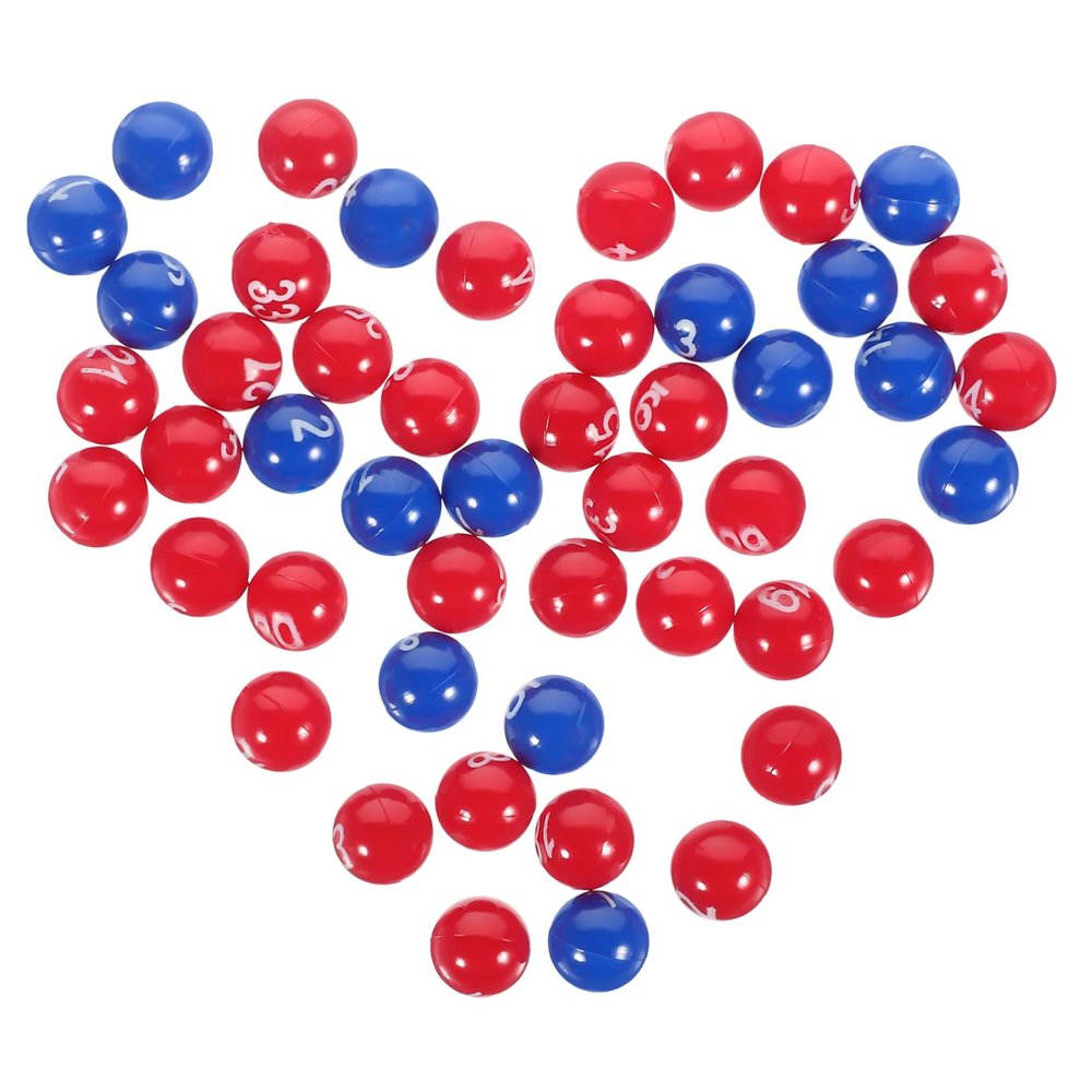 BRIGHTFUFU Raffle Balls Numbers Plastic Number Balls for Lottery Party Game Props