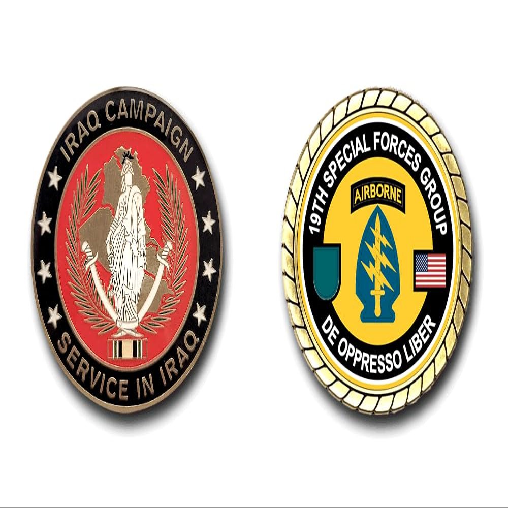 19th Special Forces Group Iraq Service Challenge Coin
