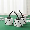 2 3/4" 10 oz. Six-Sided Dice Cups with Lids & Straws - 12 Pieces view 4