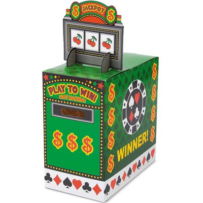 4" x 7" x 11 3/4" Casino Cardstock Ticket Dispenser