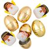 4" Religious Plastic Easter Eggs with Mini Stuffed Angel - 24 Pieces view 1