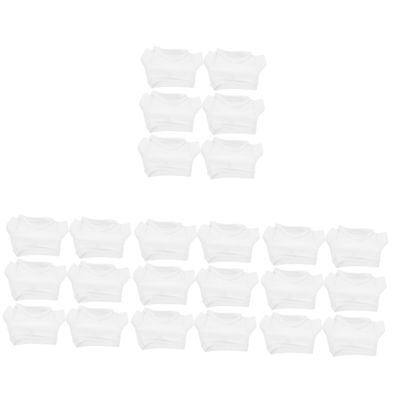 BESPORTBLE 1set Stuffed Bear Clothes Reusable Plush Doll T Shirt Costume Compact Animal Apparel Elegant Minimalist Design for Creative Play and Decoration 6pcs