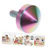 TOYANDONA 2pcs Top Alloy Gyroscope Desktop Educational Toy Portable Alloy for Office Relief Mesmerizing for Adults and Boys and Girls Design view 4
