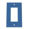 Building Brick Light Switch Cover Plate - Compatible with Standard Construction Blocks - Single Decora (Cobalt Blue Metallic) view 1