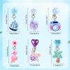Mikovivi 6 Pairs Colorful Clip on Drop Earrings Set, Resin No Pierced Design Kids Child Dangle Earrings Cute Butterfly Ear Clips for Children Toddler Party Daily Wearing Princess Jewelry view 2