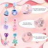 Mikovivi 6 Pairs Colorful Clip on Drop Earrings Set, Resin No Pierced Design Kids Child Dangle Earrings Cute Butterfly Ear Clips for Children Toddler Party Daily Wearing Princess Jewelry view 4