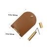 BESPORTBLE Cribbage Board Game Travel Card Game Bag Score Board Leather Playing Card Organizer for Poker Pu Leather Bag view 2