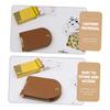 BESPORTBLE Cribbage Board Game Travel Card Game Bag Score Board Leather Playing Card Organizer for Poker Pu Leather Bag view 4