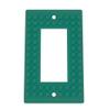 Building Brick Light Switch Cover Plate - Compatible with Standard Construction Blocks - Single Decora (Oxide Green Metallic) view 1