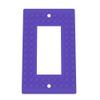 Building Brick Light Switch Cover Plate - Compatible with Standard Construction Blocks - Single Decora (Purple) view 1