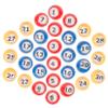 Toddmomy 30pcs Plastic Bingo Balls Lottery Game Balls Numbers for Party Games Raffle Drawing view 1