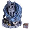 Blue Dragon Castle Dice Tower,for Tabletop Games,D&D and RPG Games,Dungeons and Dragons,DND Dice Tower,Perfect Table Decoration & Party Surprise Giftswith 7Pcs Polyhedral Dice view 1