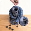 Blue Dragon Castle Dice Tower,for Tabletop Games,D&D and RPG Games,Dungeons and Dragons,DND Dice Tower,Perfect Table Decoration & Party Surprise Giftswith 7Pcs Polyhedral Dice view 4