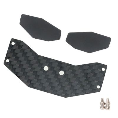 XinGeeek RC Aluminum Carbon Fiber Rear Wing for Losi 1/24 Micro-B 2WD Buggy RC Car Tail Wing Parts