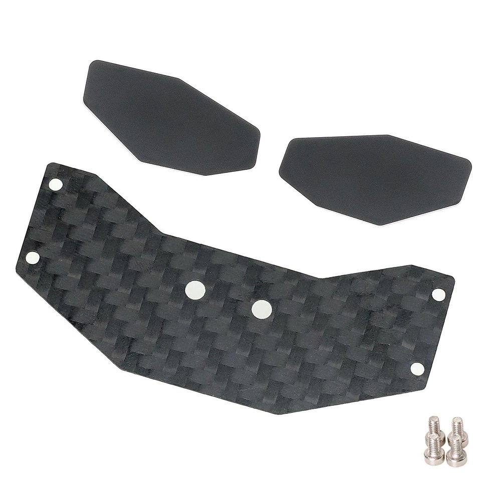 XinGeeek RC Aluminum Carbon Fiber Rear Wing for Losi 1/24 Micro-B 2WD Buggy RC Car Tail Wing Parts