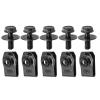 Auto Car U-Clip 50Pcs 6MM Auto U-Clip Self-Tapping M6 Engine Hood Chassis Cover Protective Body Bumper Fender Fastening Metal Screws for Dash Door Panel Interior Trim(50set) view 1