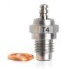 Glow Plug #T4 Standard Glow Plug Spark Medium For Four Stroke for To-yan for SAI-TO Nitro Engine RC Car Truck Repair Accessories Replace view 1