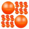 PRETYZOOM 20pcs Orange Raffle Balls Plastic Draw Spheres for Party Games Group Activities and Prize Draws Gatherings and Event Coordination view 1