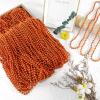 SHAOQINLIN 30 PCS Orange Bead Necklace, Orange Mardi Gras Beads, Halloween Necklaces, 33 Inch Party Beads Round Beaded Necklace for Mardi Gras, Christmas, Halloween view 4