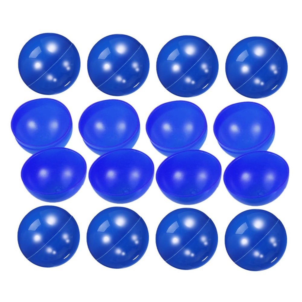 FOYTOKI 20pcs Raffle Drawing Balls Blue Plastic Spheres for Bingo Parties and Family Game Nights Easy to Use for Groups and Community Events