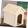 1pc Mini House Model Dog House for Dollhouse Decor Delicate Miniature Adornment for DIY Crafts Creative Role Play Scene for Home Decoration and Photo Props view 4