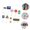 BCOATH 10Pcs Miniature Road Sign Traffic Barricade Simulation Model for Educational Traffic Knowledge Learning for Construction Play and Creative Scenes view 4