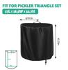 Fizentia Cover for Pickler Triangle set(Only-Cover),Waterproof-Covers for Pikler Climbing-set,Covers for Foldable Pikler Triangle Climbing Toys Sets(37Lx18.5Wx32.7H,Black) view 2