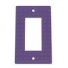 Building Brick Light Switch Cover Plate - Compatible with Standard Construction Blocks - Single Decora (Purple (Blue Shimmer)) view 1