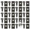 Auto Car U-Clip 20Pcs Auto Interior Trim Panel Fastener Fitting with Screw Fixed Fastener Clips Car Body Metal Clip Rivet for Car Bumper Fender for Dash Door Panel Interior Trim(100Pcs Clip and Screw) view 1