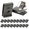 Auto Car U-Clip 20Pcs Auto Interior Trim Panel Fastener Fitting with Screw Fixed Fastener Clips Car Body Metal Clip Rivet for Car Bumper Fender for Dash Door Panel Interior Trim(100Pcs Clip and Screw) view 2