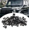 Auto Car U-Clip 20Pcs Auto Interior Trim Panel Fastener Fitting with Screw Fixed Fastener Clips Car Body Metal Clip Rivet for Car Bumper Fender for Dash Door Panel Interior Trim(100Pcs Clip and Screw) view 4
