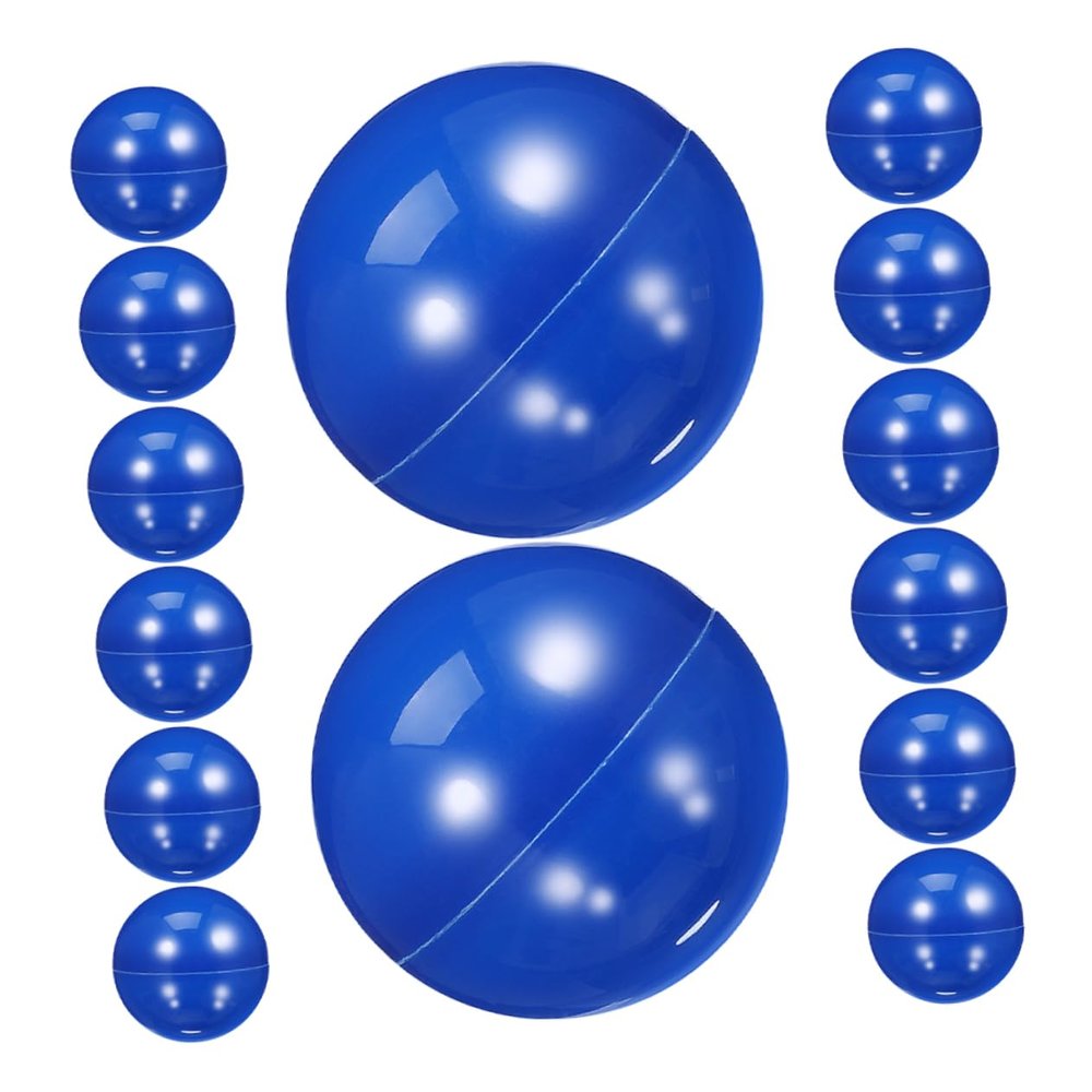 MAGICLULU 20pcs Blue Plastic Bingo Balls Hollow Raffle Spheres for Prize Draws Party Games and Event Activities Fun Game Props for Group Divisions and Easy Prize Distribution