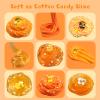 6-Pack Honey Slime Kit for Kids, Soft Butter Slime, Stretchy, Non-Sticky Crystal Slime Kit for Kids, Birthday Gift & Cute Slime Party Favors for Girls Age 3+ (Orange) view 3