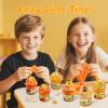 6-Pack Honey Slime Kit for Kids, Soft Butter Slime, Stretchy, Non-Sticky Crystal Slime Kit for Kids, Birthday Gift & Cute Slime Party Favors for Girls Age 3+ (Orange) view 4