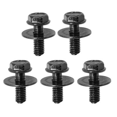 Auto Car U-Clip 50Pcs 6MM Auto U-Clip Self-Tapping M6 Engine Hood Chassis Cover Protective Body Bumper Fender Fastening Metal Screws for Dash Door Panel Interior Trim(50pcs Body Bolts)