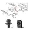 Auto Car U-Clip 50Pcs 6MM Auto U-Clip Self-Tapping M6 Engine Hood Chassis Cover Protective Body Bumper Fender Fastening Metal Screws for Dash Door Panel Interior Trim(50pcs Body Bolts) view 4