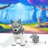 2pcs 3D Printed Wolf, White and Gray Articulated Wolf, Mother and Child Wolf Animal Toy, Fidget ADHD Autism Toy WC3002-GRAY-2x view 3