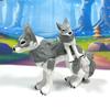 2pcs 3D Printed Wolf, White and Gray Articulated Wolf, Mother and Child Wolf Animal Toy, Fidget ADHD Autism Toy WC3002-GRAY-2x view 4