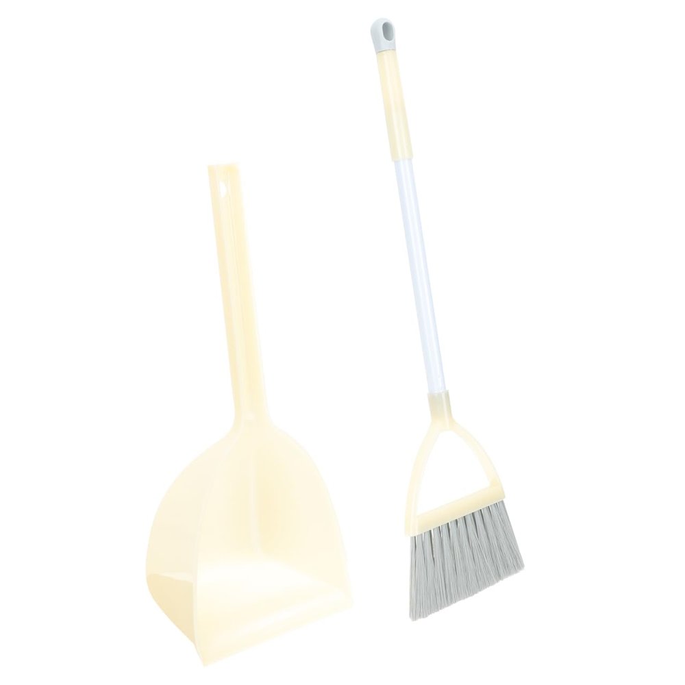 PRETYZOOM Kids Broom and Dustpan Set Mini Cleaning Tools for Toddlers Lightweight Plastic Easy to Handle for Home and Playtime