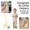 PRETYZOOM Kids Broom and Dustpan Set Mini Cleaning Tools for Toddlers Lightweight Plastic Easy to Handle for Home and Playtime view 2