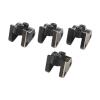 4Pcs Brass RC Link Mount | Axial SCX10 II AR44 Axles 1/10 Upgrade Parts | Protective & Weighted for Stable Driving | Black Hard Coating for Simulation view 2
