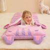 Leadtex Toddler Nap Mat for Daycare and Preschool,Kids Animal Plush Sleeping Bag Nap Mat,Cat Soft Cotton Slumber Bag and Minky Blanket for Camping. view 2