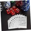 BESTonZON 60pcs Bingo Game Cards Bingo for Adults Scratch Cards Game Night Intellectual Development Plaything view 2