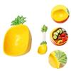 MINAOLULUS Cute Cartoon Pineapple Design Salad Bowl for Kids 300ml Ceramic Food Serving Bowl with Spoon for Desserts and Snacks Fun Dining Experience for Children view 2