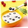 MINAOLULUS Cute Cartoon Pineapple Design Salad Bowl for Kids 300ml Ceramic Food Serving Bowl with Spoon for Desserts and Snacks Fun Dining Experience for Children view 4