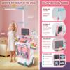 Doctor Kit for Toddlers - Deluxe Pretend Play Medical Cart Toy Set with Stethoscope ,Thermometer,Doctor Costume & Carry Bag - Educational Role Play Gift for Kids Boys & Girls Ages 3 4 5Pink view 3