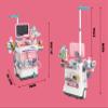 Doctor Kit for Toddlers - Deluxe Pretend Play Medical Cart Toy Set with Stethoscope ,Thermometer,Doctor Costume & Carry Bag - Educational Role Play Gift for Kids Boys & Girls Ages 3 4 5Pink view 4