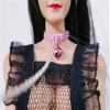SssHam 1/6 Scale Female Soldier Model Figure Doll Silver Necklace Pendant Necklace for 12 Inch Movable Action FigureDoll Toy Miniatures Accessories Doll(Pink) view 2